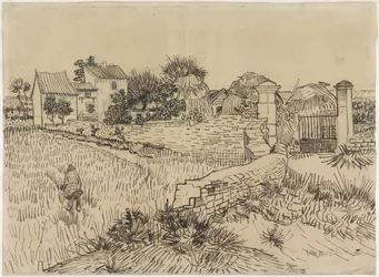 Ferme en Provence, c.1888 (plume sur papier)
